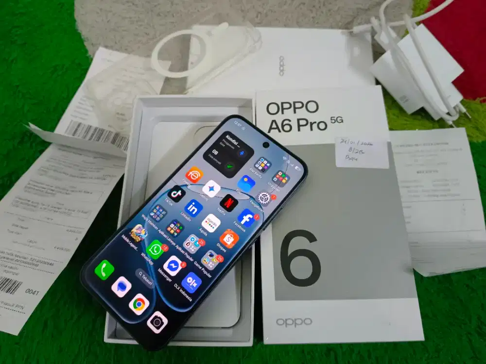 Oppo A6 pro 5G baru pakai sehari edisi salah beli bon beli masih ada