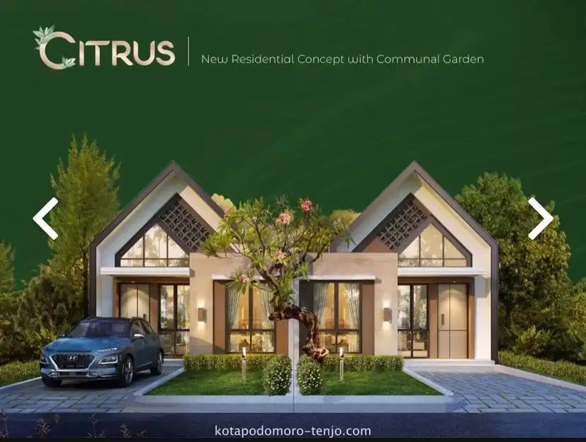 Rumah LT 140m Cluster Citrus Kota Podomoro Tenjo Siap Huni