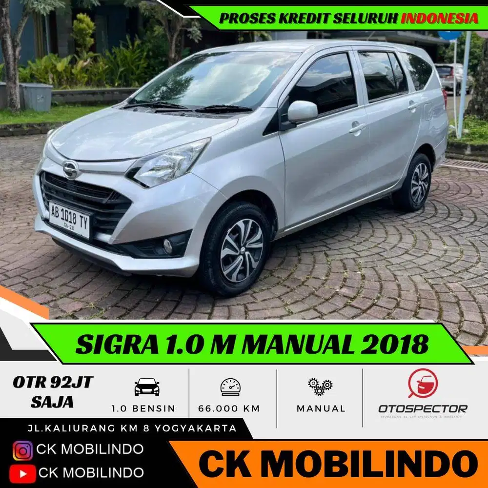 Daihatsu Sigra M Manual 2018 Plat AB ORISINIL DP Minim Calya