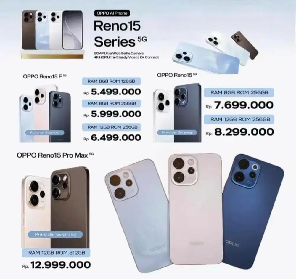 NewOppo Reno 15 series