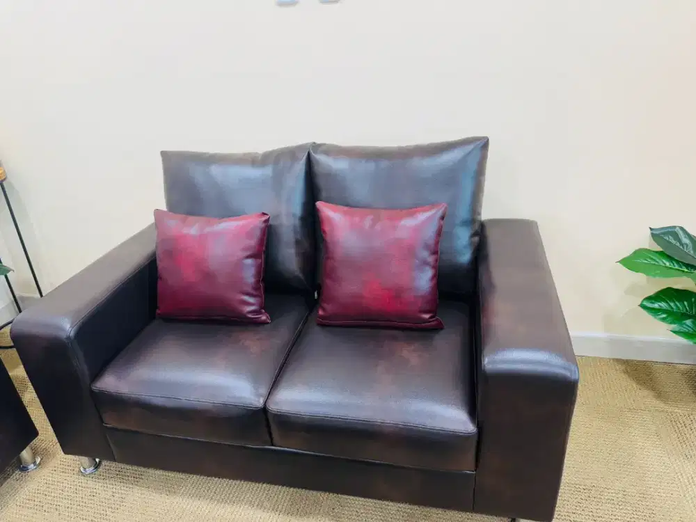 SOFA KANTOR 2 SEAT (TANPA MEJA)