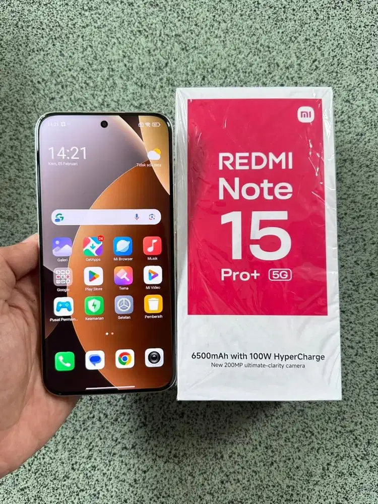 Redmi Note 15 Pro Plus 5G ram 12/512 GB Fullset baru buka kotak