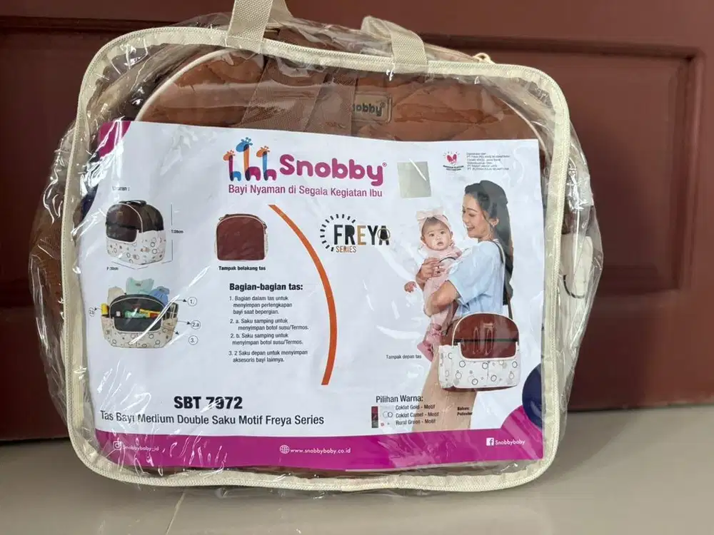 tas bayi medium snobby SBT 7972 freya series - coklat camel