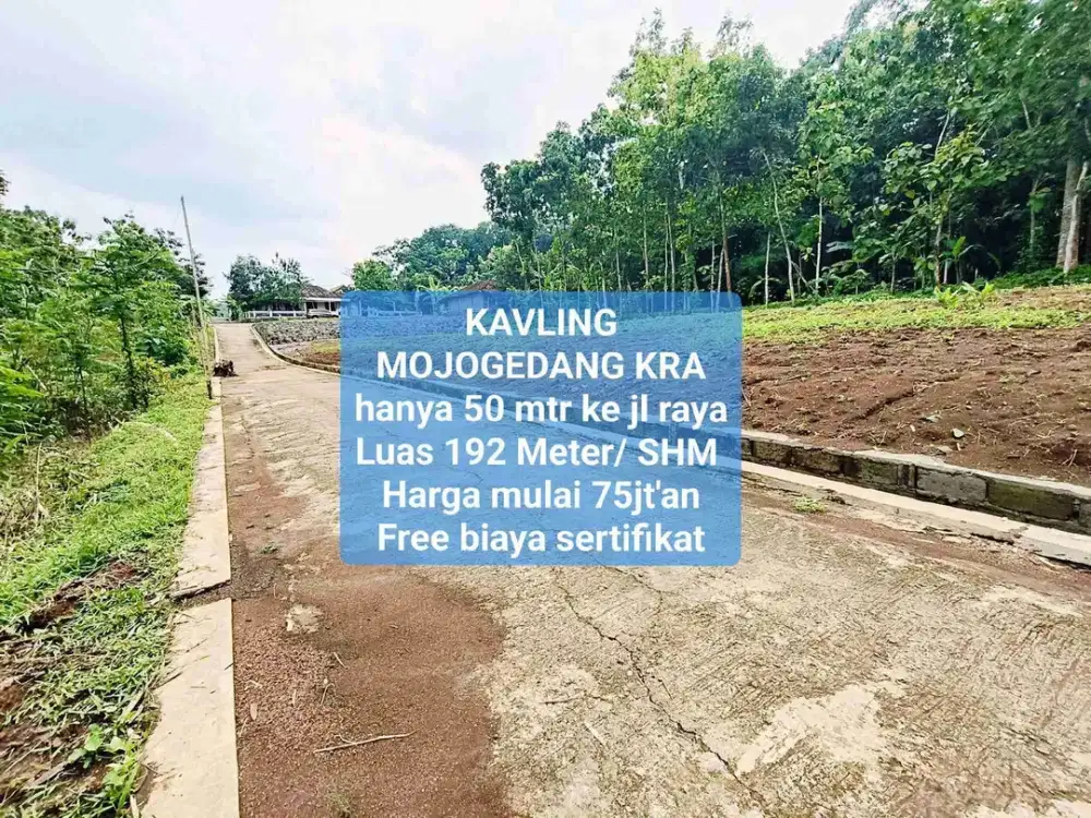 Kavling strategis 50mtr ke jl raya mojogedang karanganyar