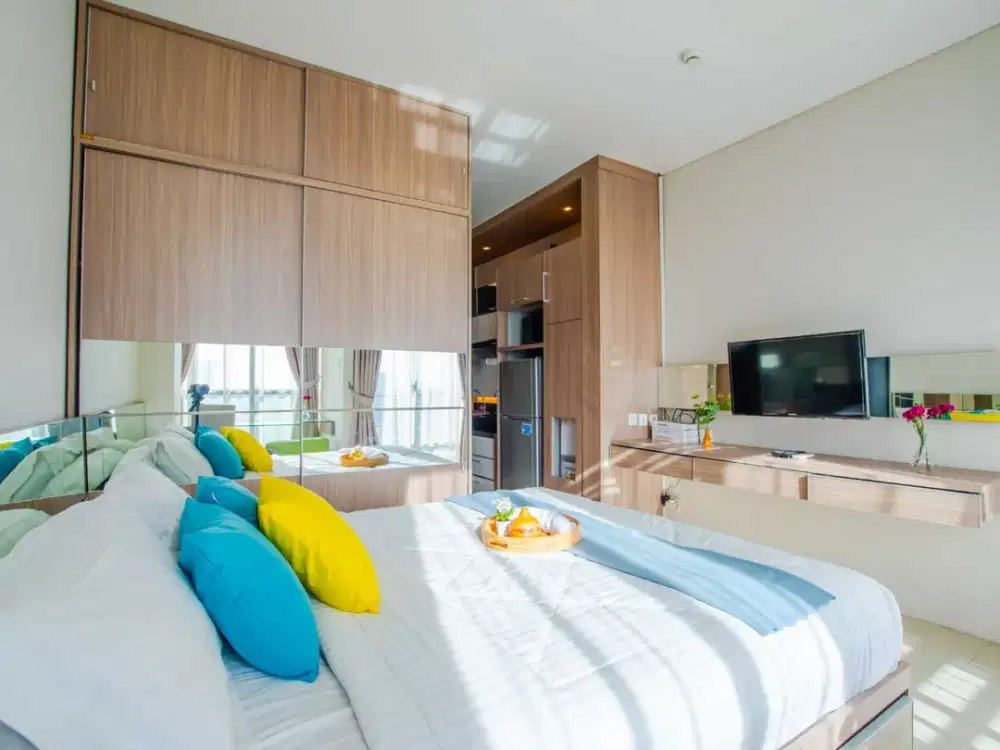 Sewa Apartemen Tipe Studio GP Plaza Full Furnished – Lokasi Strategis Slipi, Sudirman, Senayan, Palmerah, Gatsu – Design Elegan, Low Budget