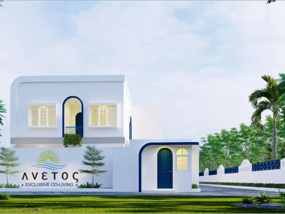 KOS EKSKLUSIF JOGJA DESAIN SANTORINI 2 LANTAI FULL FURNISH JL KALIURANG