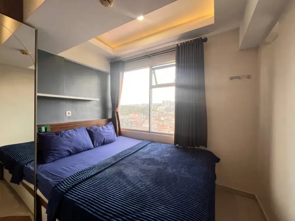 Elegan & Nyaman! Apartemen 2 Kamar Lantai Tinggi dengan City View