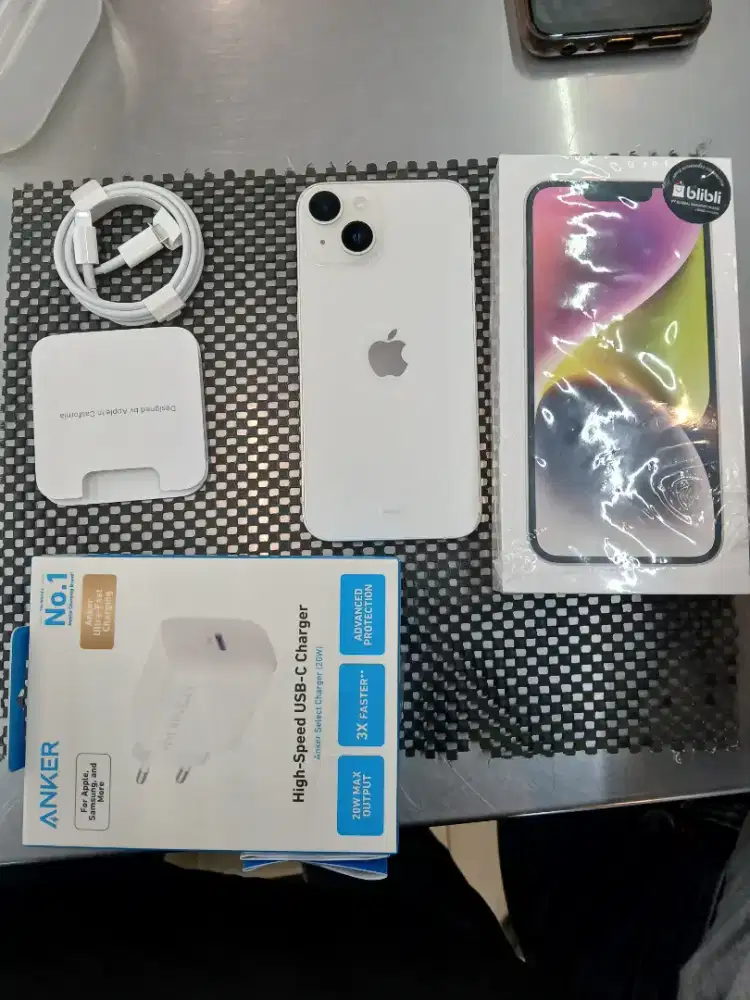IPHONE 14 128GB STARLIGHT READY FREE ADAPTER ANKER 20W