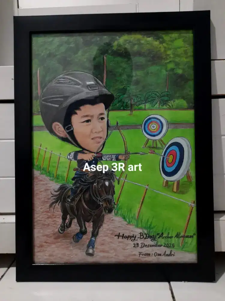 Lukisan Wajah Custom dari Foto – Bisa Karikatur & Realistis