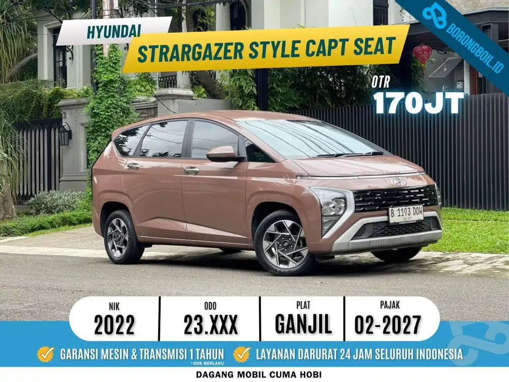 KM20RBAN HYUNDAI STARGAZER STYLE CAPT SEAT AT 2022 COKLAT FULLSET