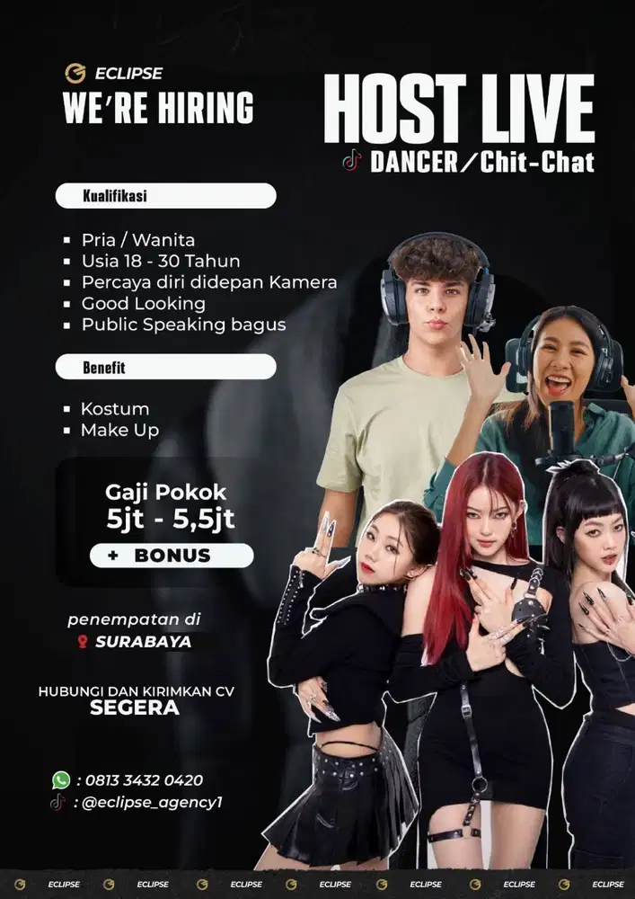 Dicari Talent Dance Surabaya - Eclipse Agency