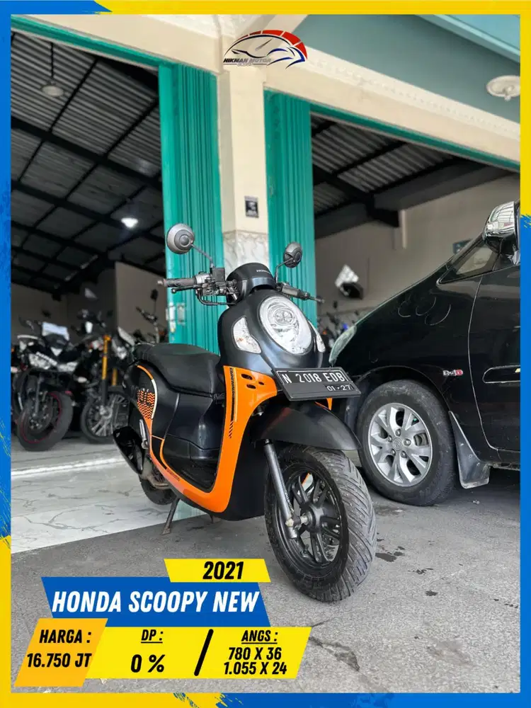 HONDA SCOOPY NEW 2021 MONGGO READY LURR HIKMAH MOTOR KEPUH MALANG
