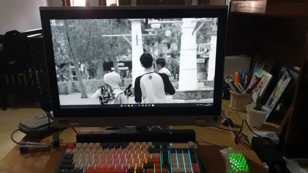 Pc all in one touchscreen 22 LENOVO s500z SSD samsung 870 evo
