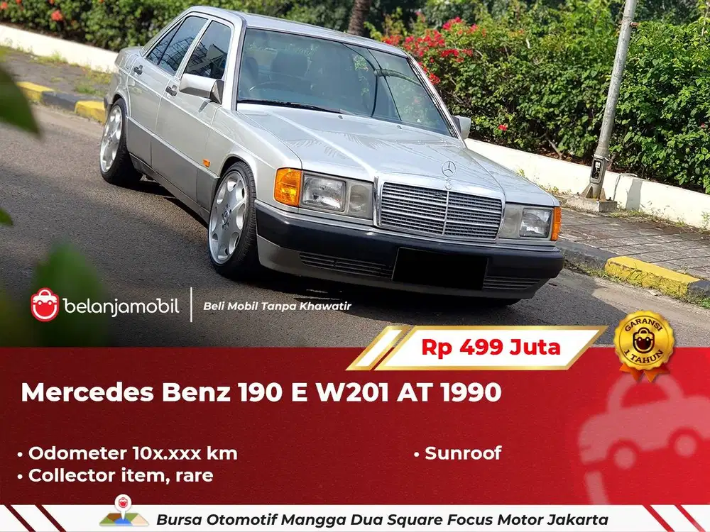 [ RARE ITEM ] Mercedes Benz Mercy 190E (W201) Sunroof AT Abu 1990 1991