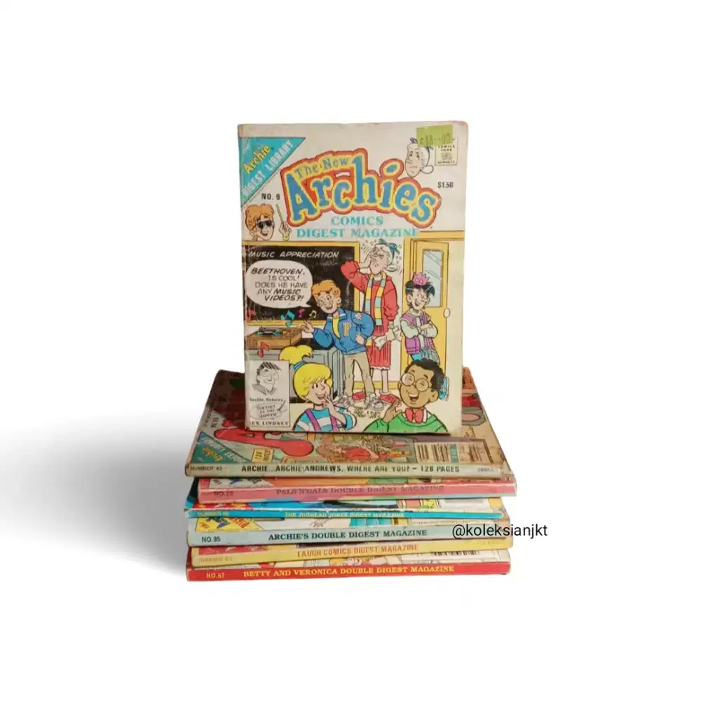 Vintage Komik Jadul Import The Archie Digest Library Sepaket 7 Series