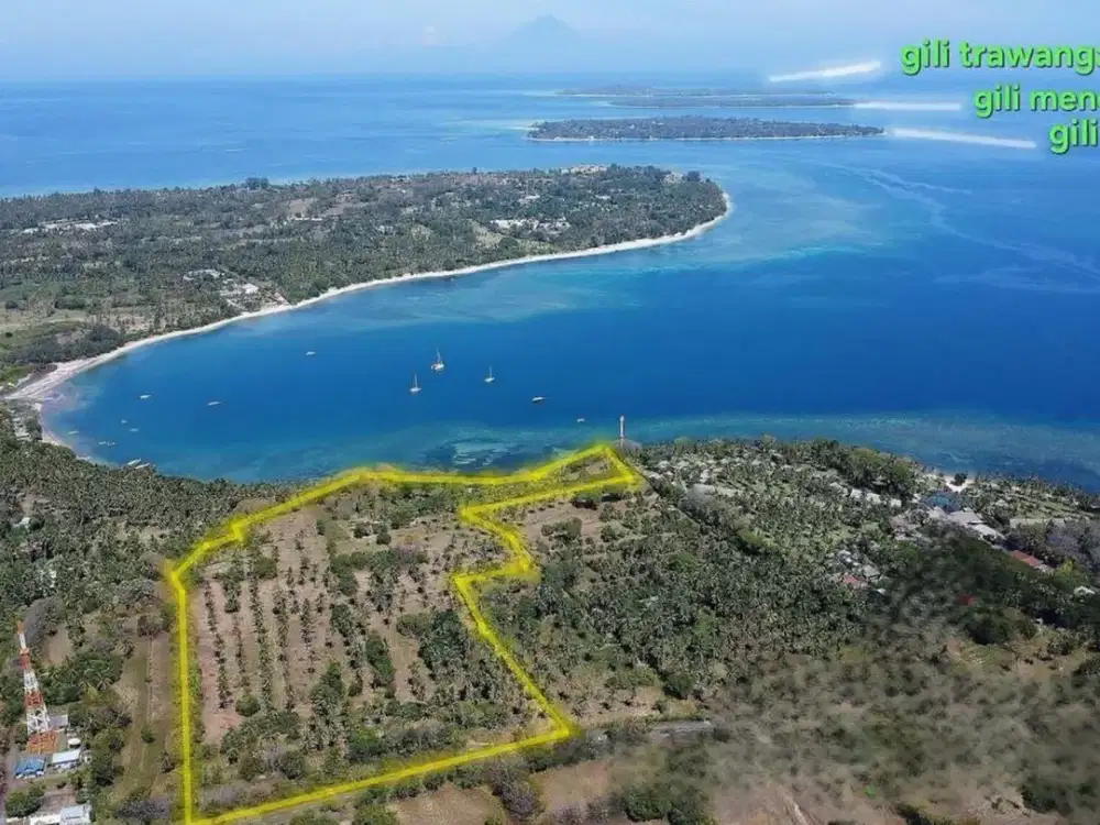 Tanah 731 Are di Pesisir Pantai Dijual, di Lombok Utara Area