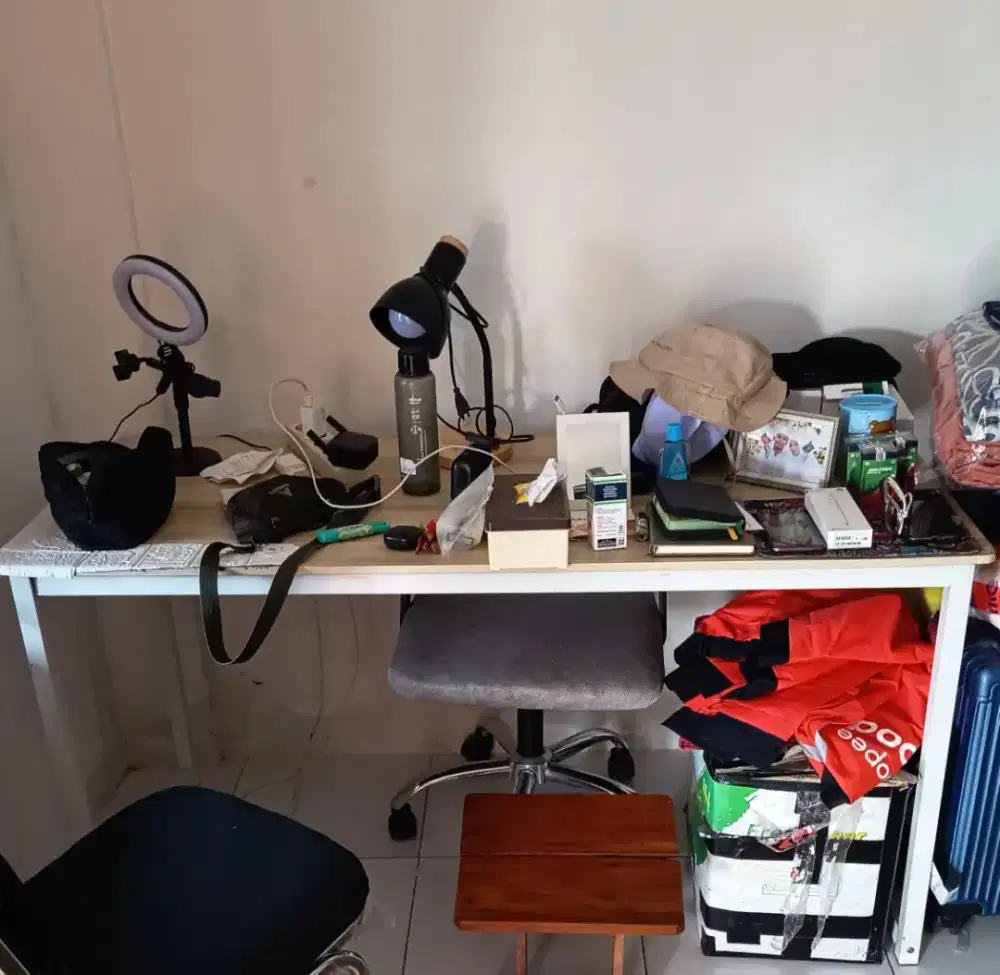 JUAL MEJA KANTOR BELAJAR MEJA KERJA 140CM BISA BONGKAR PASANG