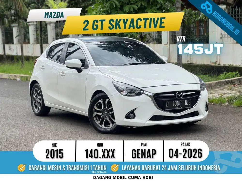MAZDA2 GT MATIC 2015 PUTIH TERMURAH ISTIMEWA