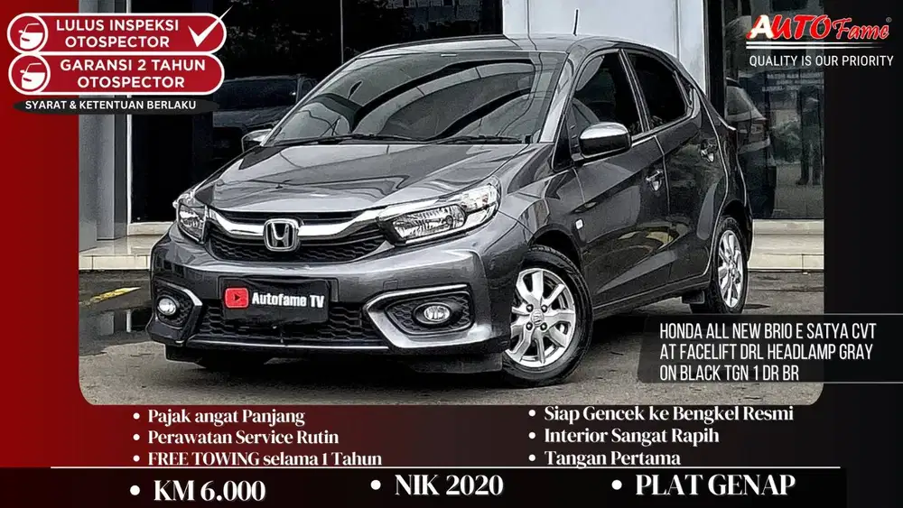 Honda All New Brio E Satya CVT AT FACELIFT DRL HEADLAMP NIK 2022