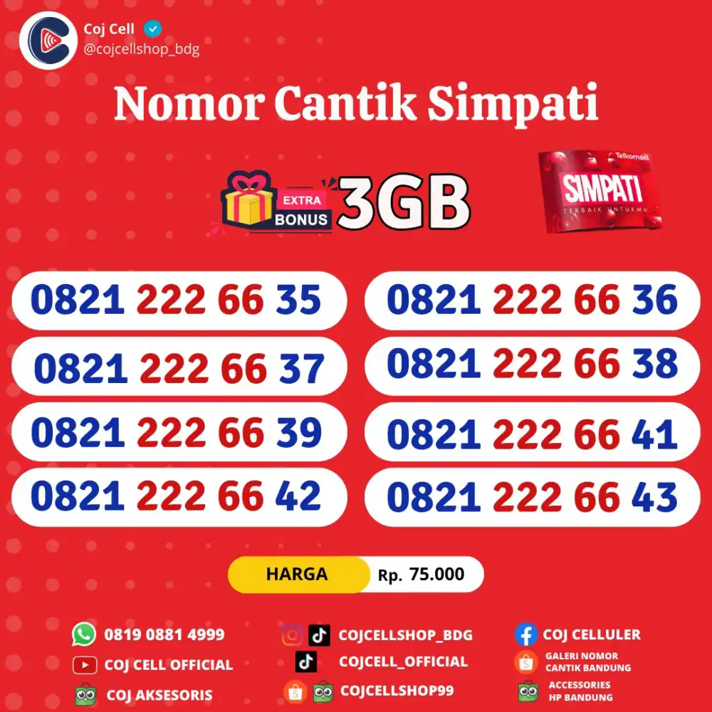 Ready Nomor Cantik Telkomsel
