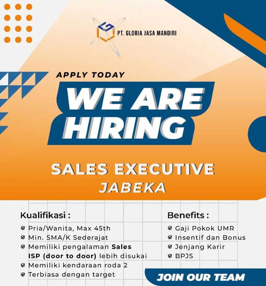 Account executive PT gloria jaya mandiri