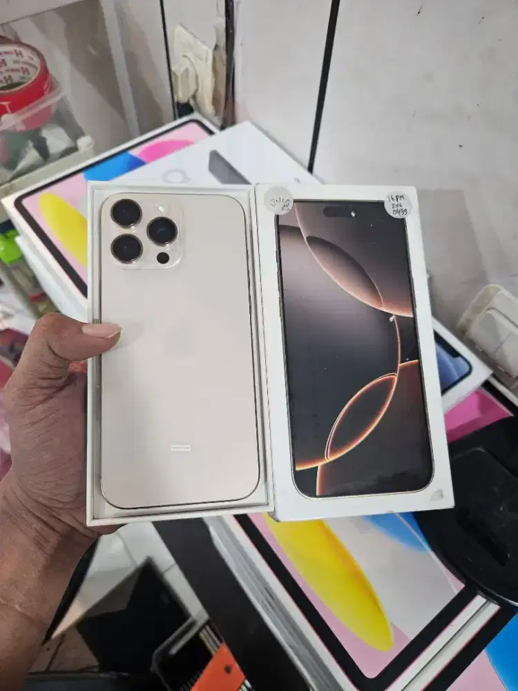 Iphone 16 promax 256 ibox Bh100 Cc0 baru pakai 1 bulan