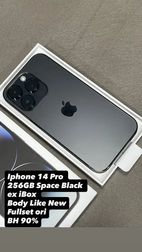 Iphone 14 Pro 256GB Space Black ex iBox Like New