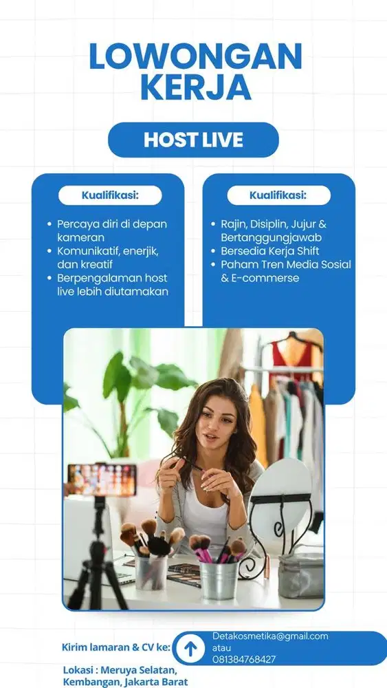 LOWONGAN KERJA HOST LIVE