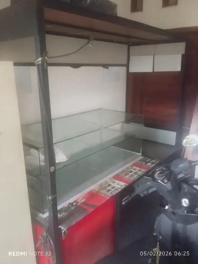 gerobak besi beroda 4 kecil kokoh