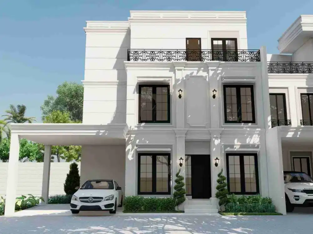 Rumah Cluster Mewah 3 Rooftop Lantai SHM Dekat Tol Bambu Apus