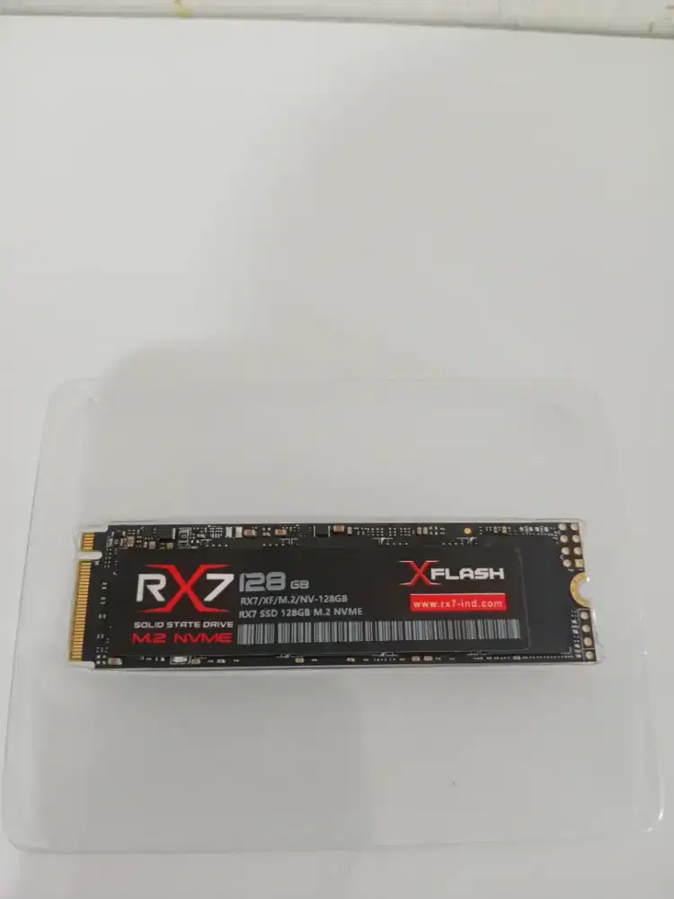SSD NVMe 128GB RX7 PCIe – Mulus – Siap Pakai