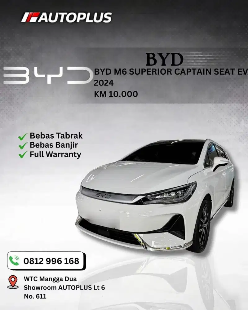 [KM 10rban] [Captain Seat] SUPER GANTENG BYD M6 Superior 2024 / 2025
