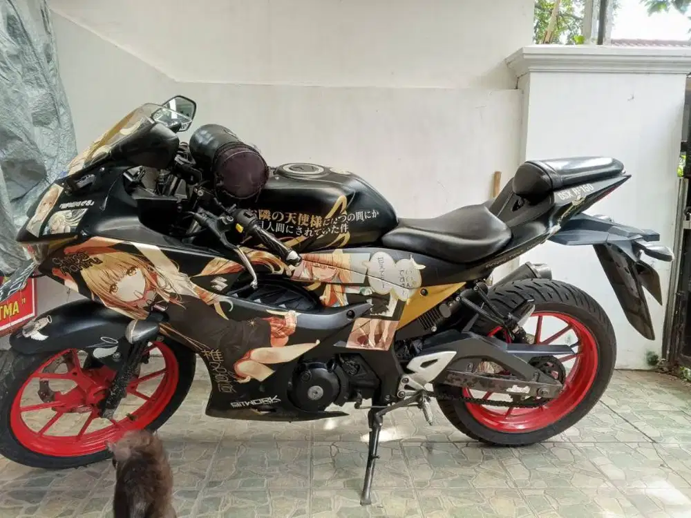 SUZUKI GSX R150 (HITAM) - Full Livery Anime