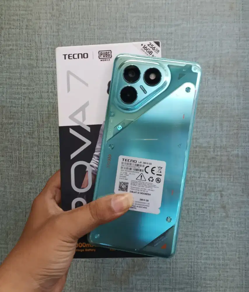 Tecno Pova 7 4G 8/256 Original Lengkap Fullset Mulus Nominus