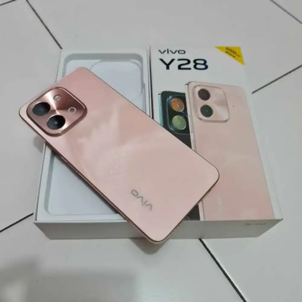 VIVO Y28 NFC Ram 8gb+8gb/128GB Oranye Senja 