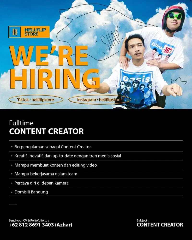 LOWONGAN CONTEN CREATOR