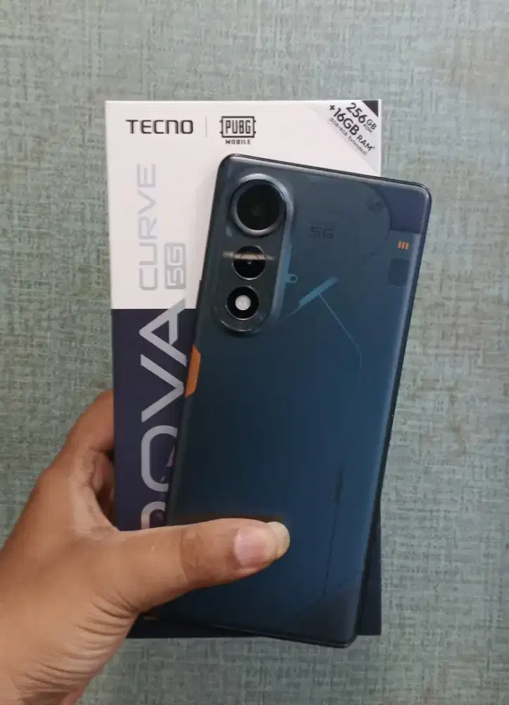 Tecno Pova Curve 5G 8/256 Original Lengkap Fullset Mulus Nominus