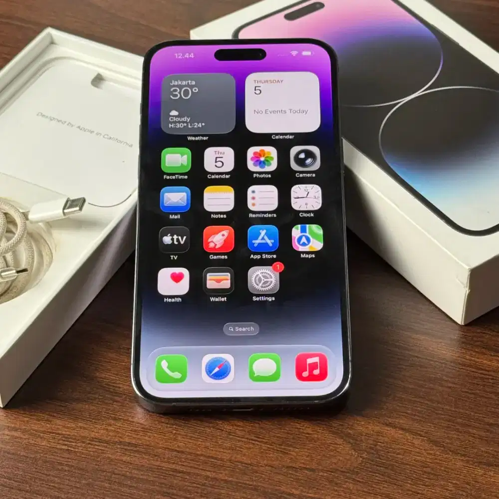 iPhone 14 PRO MAX 128GB, [ Deep Purple ] Garansi Resmi iBox.