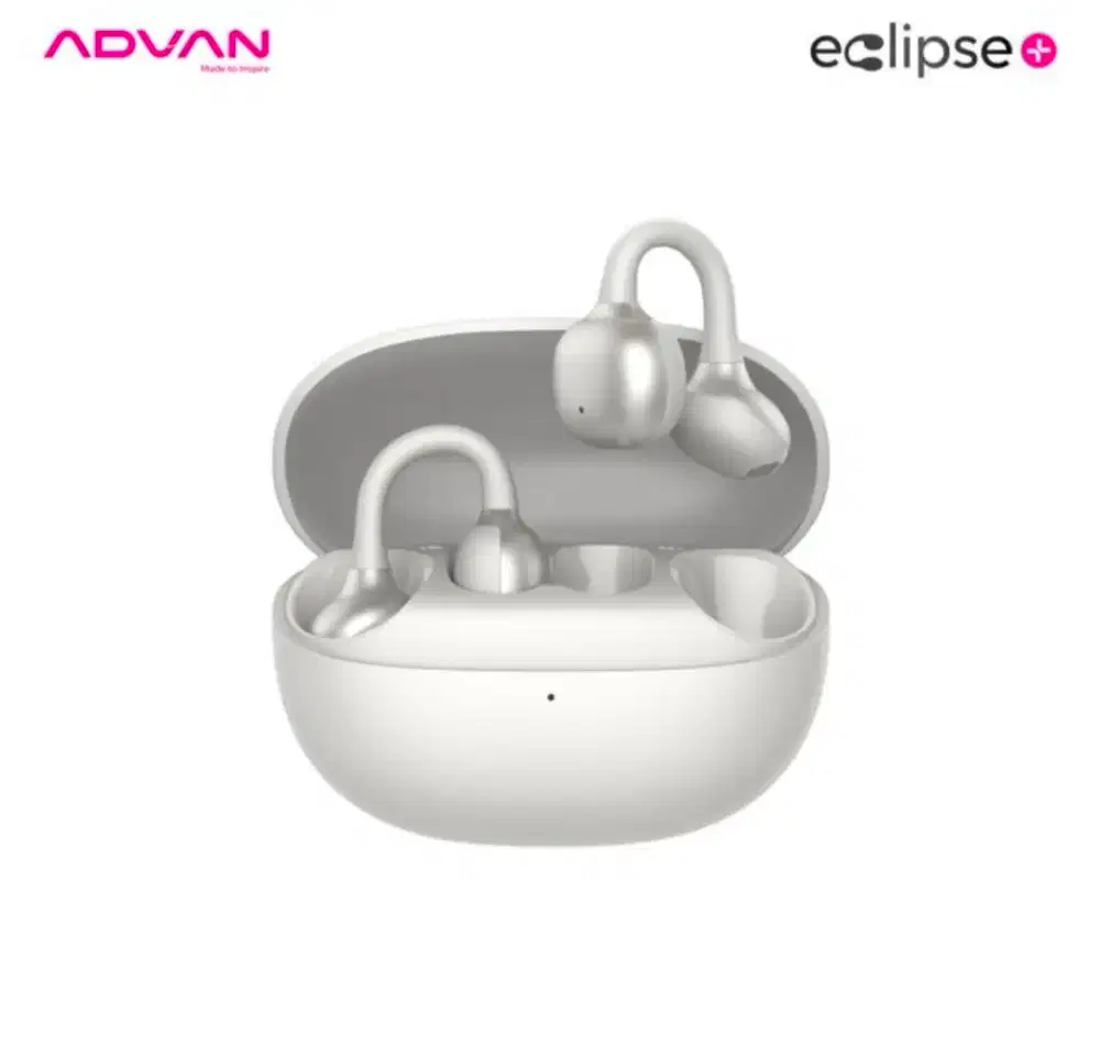 ADVAN Eclipse+ Plus Open-Ear Clip warna Cream White