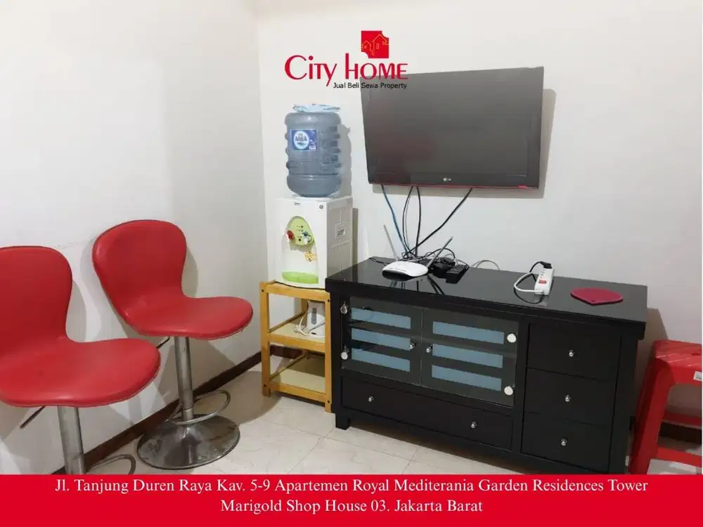 Disewakan Cepat Apartemen 1 Kamar Furnished, Royal Mediterania Garden