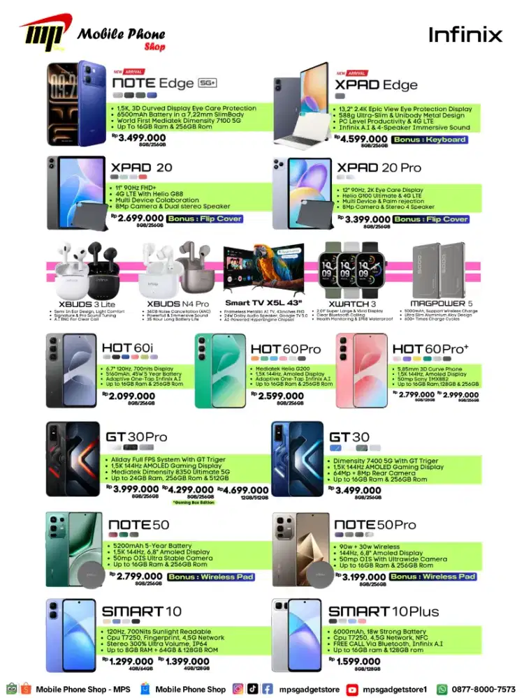 Ready Infinix semua tipe