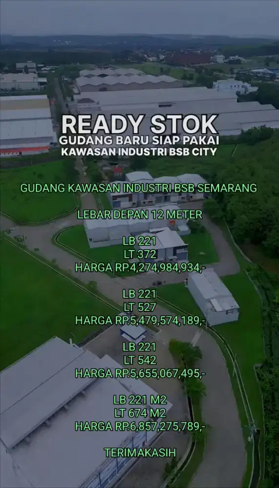 GUDANG KAWASAN INDUSTRI BSB SEMARANG
