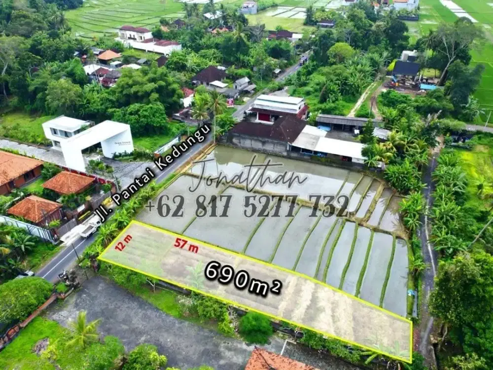 Dijual Tanah Komersil Pinggir Jalan Utama Pantai Kedungu Tabanan Bali - LSADT
