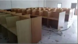 Jual 61 Pcs Meja Partisi Cubicle - Color Tokyo Maple