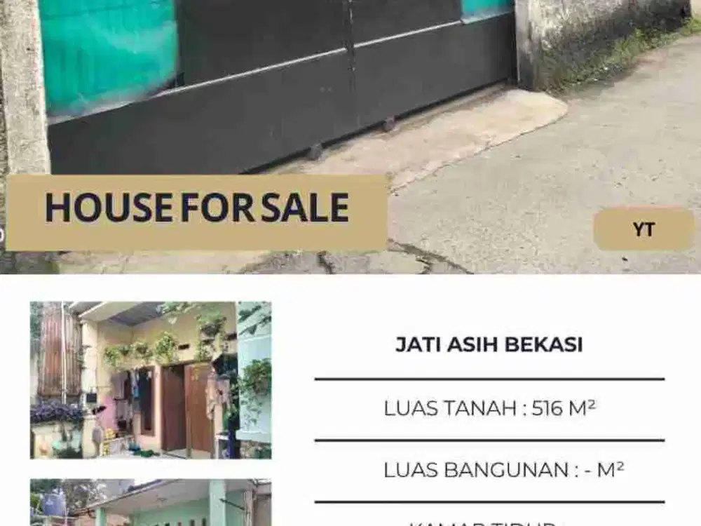Dijual rumah dekat tol Jatiasih di Bekasi