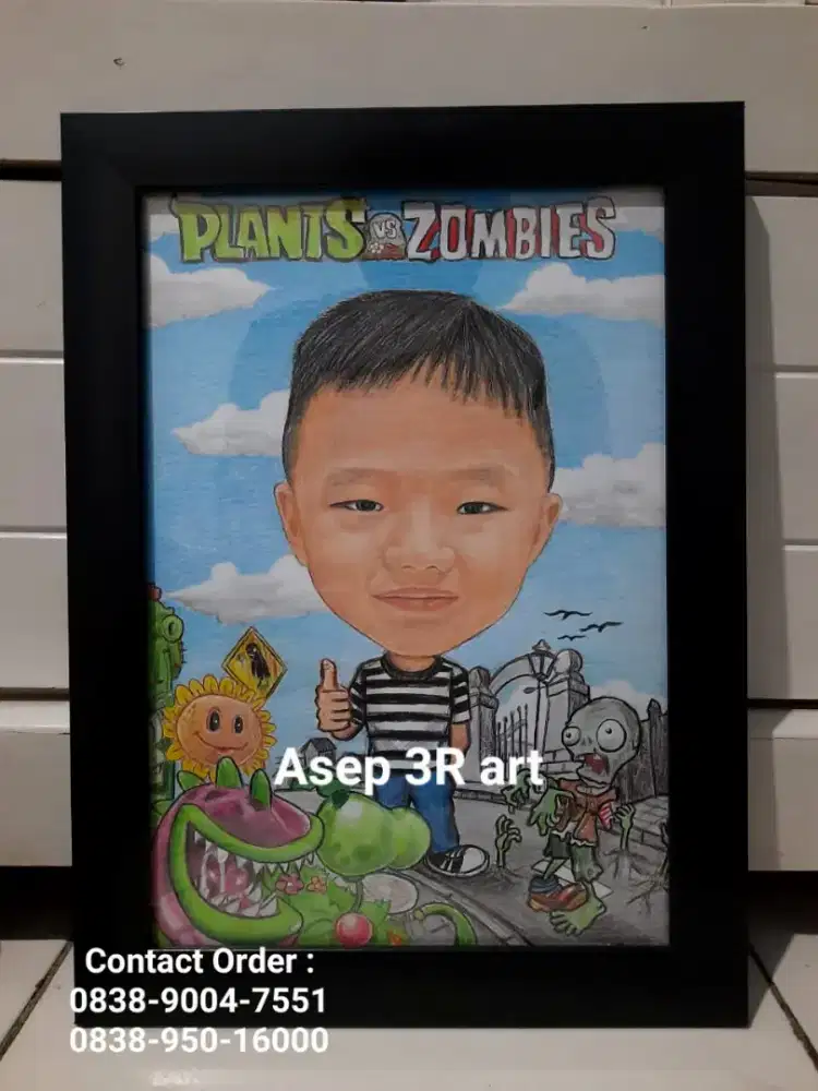 Jasa Lukisan Wajah Custom dari Foto – Bisa Karikatur & Realistis