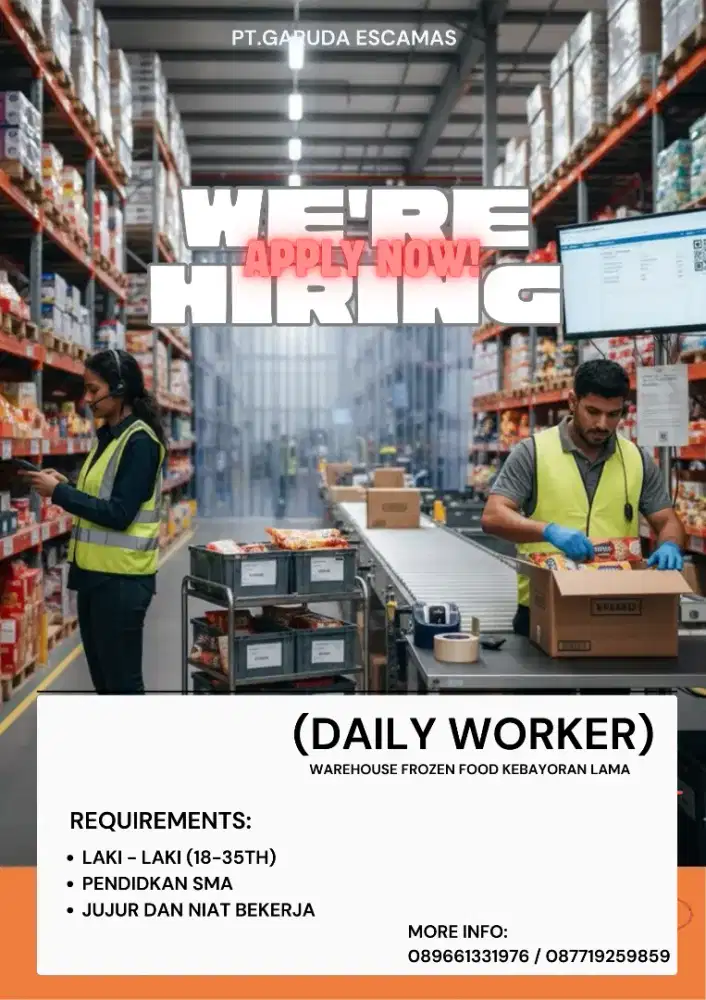 NEED URGENT DAILY WORKER