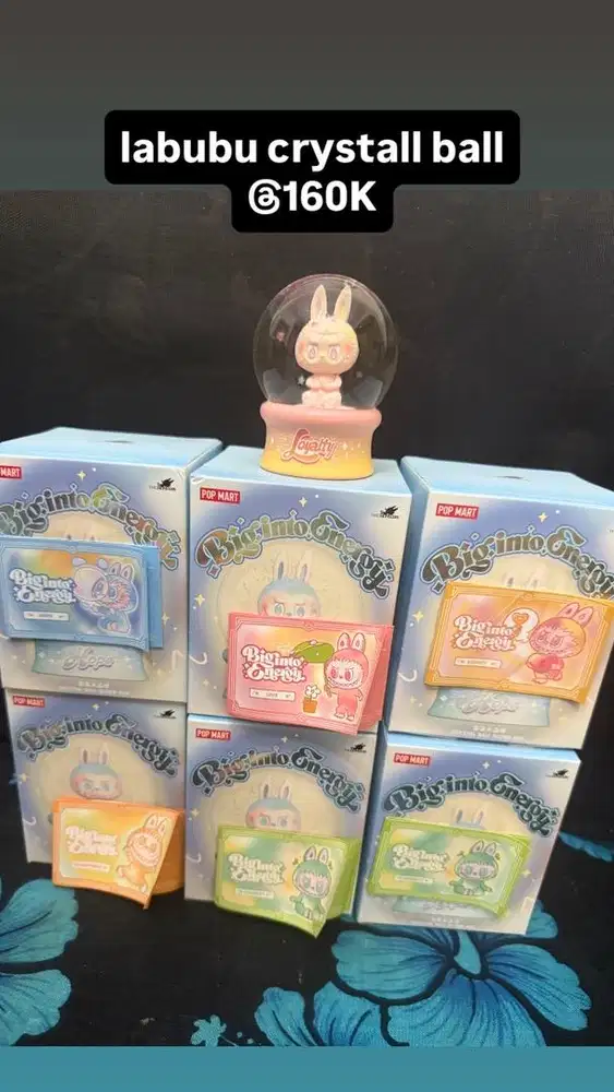 labubu crystall ball figur