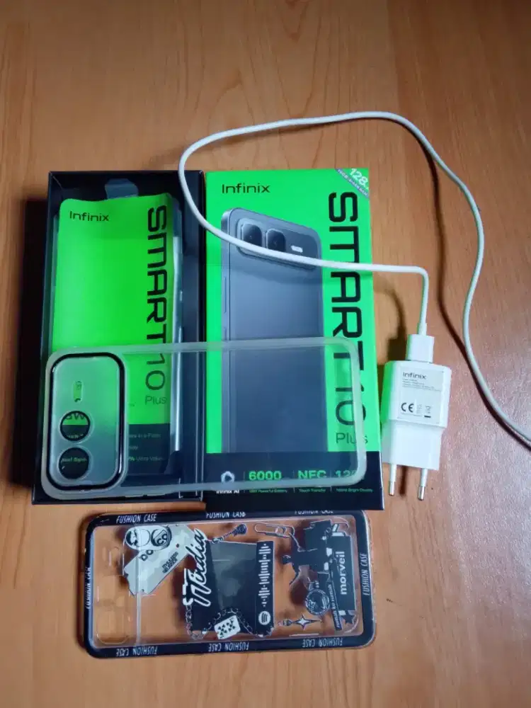 Infinix smart 10plus 8/128 merah mulus