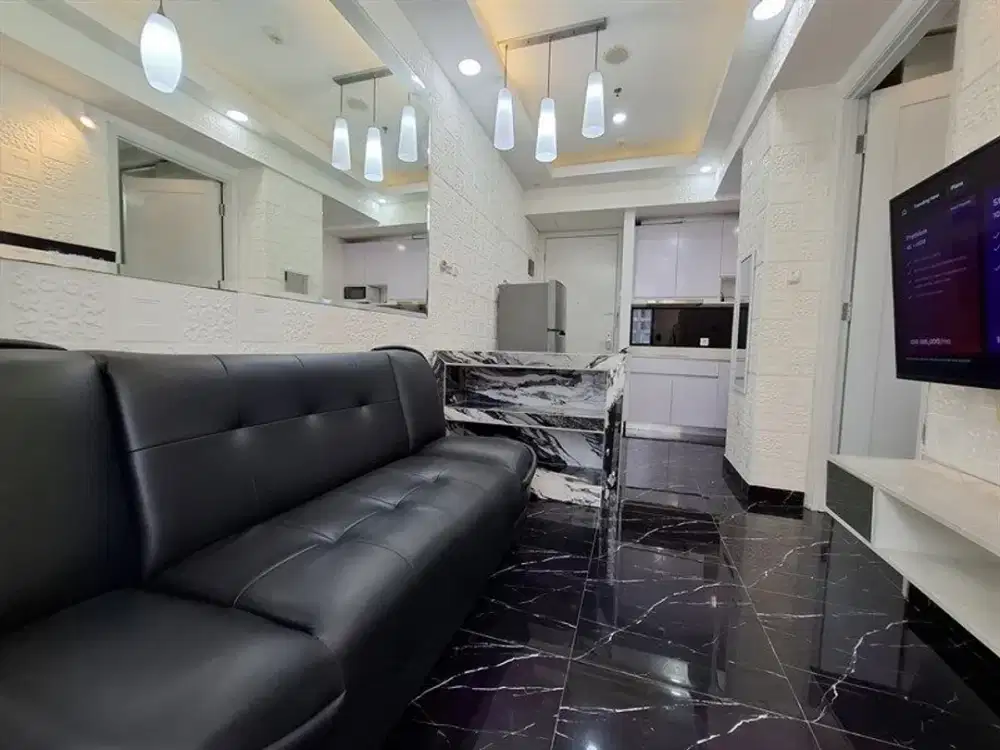 Hanya Jalan Kaki Ke Mall TA, Disewakan Apartemen Taman Anggrek Residences 1BR Furnish Design Interior Siap Huni, Di Tanjung Duren Jakarta Barat